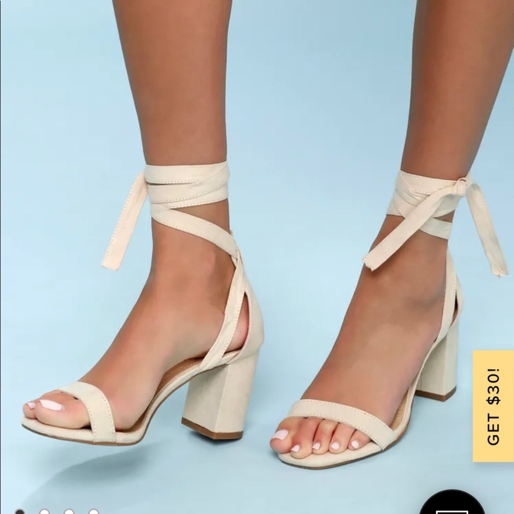 BRAND NEW! Lulu’s Lace-Up Heels